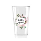 Verre à bière shaker personnalisable en verre transparent 37cl | pandacola - thumb - 1
