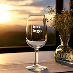 Verre à vin personnalisable en verre transparent 22cl INAO | pandacola - thumb - 1