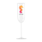 Flûte à champagne personnalisable en verre transparent 22cl | pandacola - thumb