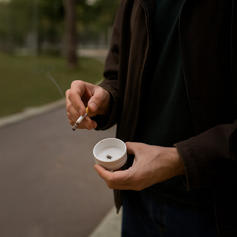 Cendrier personnalisable de poche en métal 50mm - Made in France | pandacolach