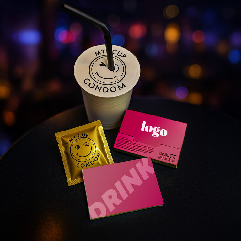 Protection de verre anti drogue personnalisable - My Cup Condom™ | pandacola