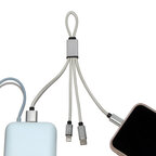 Câble personnalisé 4 en 1 – 18 cm – Charge rapide 20W - Miji | pandacola - thumb - 1