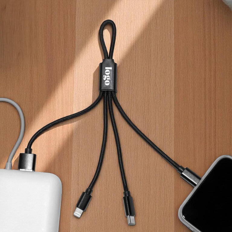 Câble personnalisé 4 en 1 – 18 cm – Charge rapide 20W - Miji | pandacola