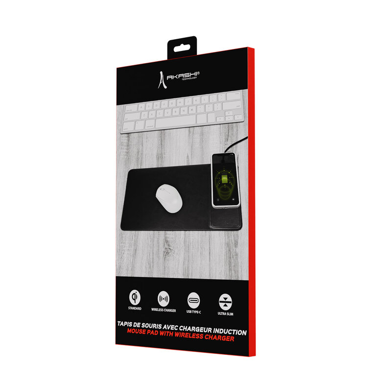 Tapis de souris personnalisable avec chargeur induction - Nezumi | pandacola - 2
