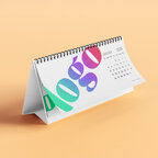 Calendrier chevalet publicitaire 2026 - Chevalet recyclé | pandacolach - thumb - 3