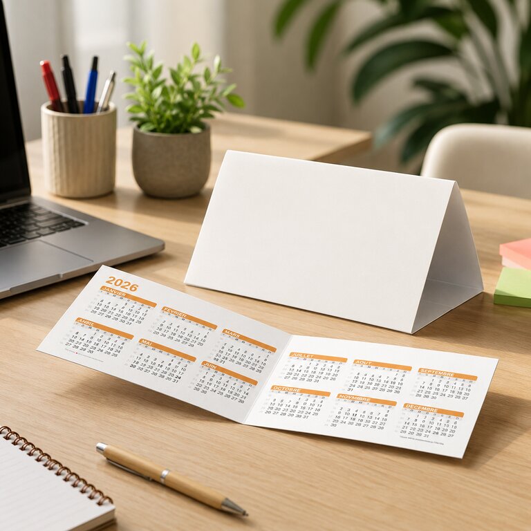 Calendrier personnalisé format carte de visite - Cartan Open | pandacola - 1