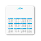 Tapis de souris calendrier personnalisable à formes - Tapilan | pandacola - thumb