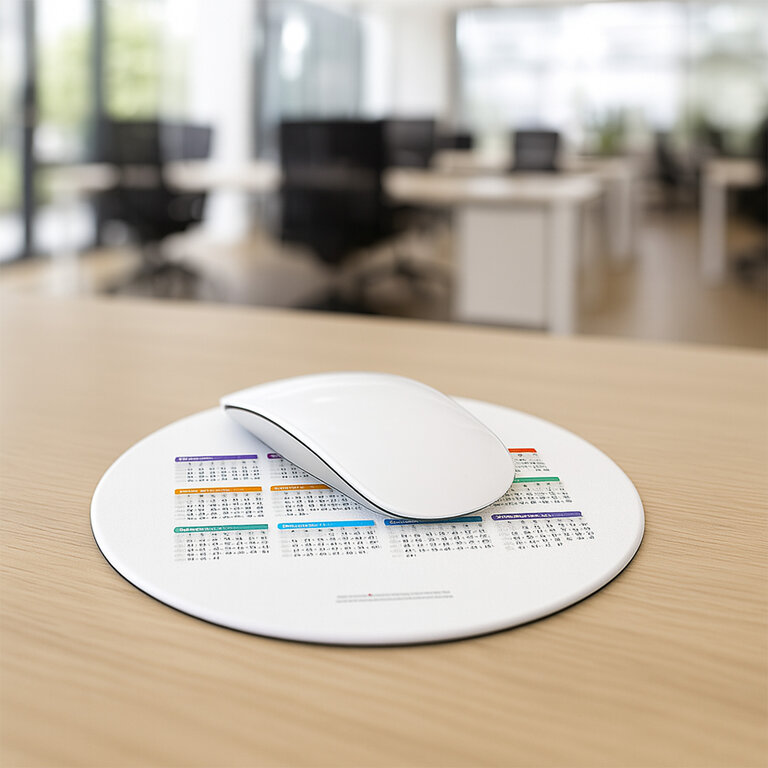 Tapis de souris calendrier personnalisable à formes - Tapilan | pandacolach - 2
