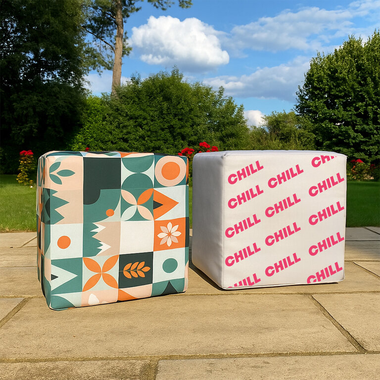 Toile de remplacement personnalisable pour pouf 40x40x40cm ou 50x50x50cm - Cancún toile | pandacolach