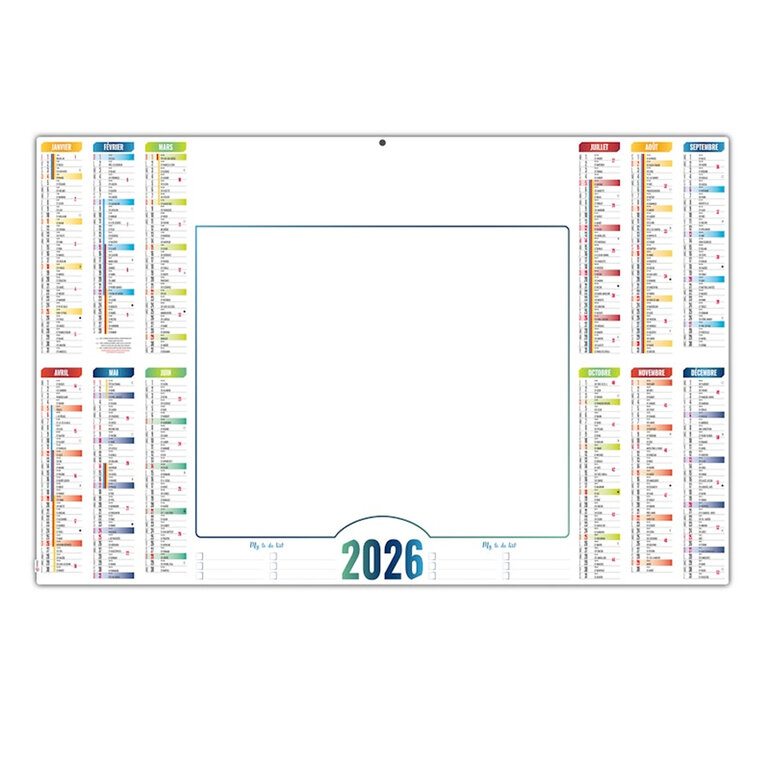 Calendrier personnalisable bancaire effaçable - Magy | pandacolach