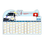 Calendrier personnalisable bancaire illustré urgence - Ponpin | pandacola - thumb