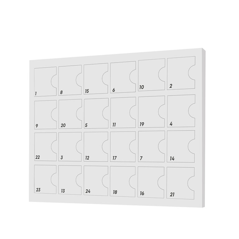 Calendrier de l'avent personnalisable au chocolat format A5 | pandacolach