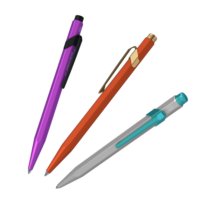 Stylo bille publicitaire en aluminium finition satinée - 849 Colormat-X | pandacolach - 2