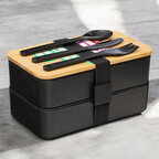 Set repas noir personnalisable 1000ml - Laudat | pandacola - thumb - 3