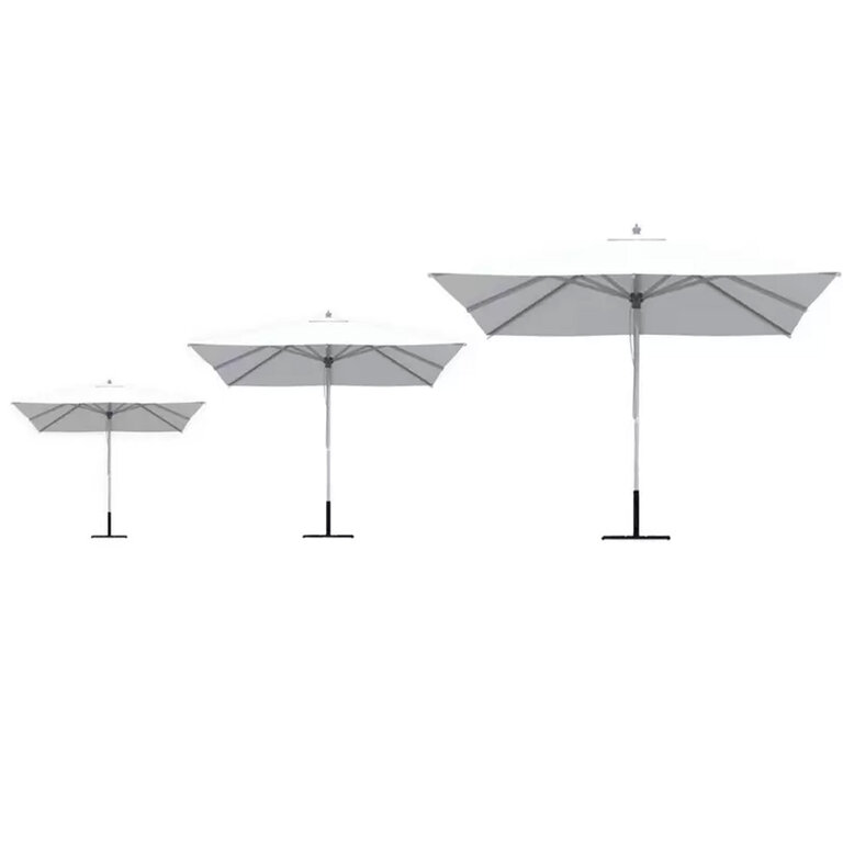 Parasol personnalisé carré en aluminium 2,5x2,5 m | pandacolach - 2