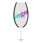 Toile de remplacement personnalisable pour Oriflamme en forme de verre à vin | pandacolach - thumb - 1