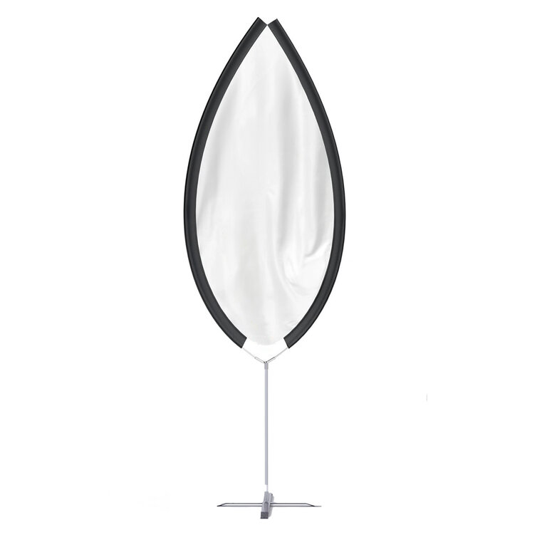 Oriflamme personnalisable en forme de feuille | pandacolach