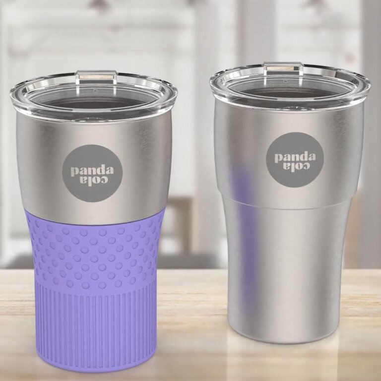 Gobelet personnalisable en acier inxydable recyclé 450ml - Mezzo | pandacolach - 2