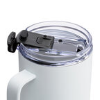Mug isotherme personnalisable en acier inoxydable recyclé avec poignée et paille 1,2l | pandacolach - thumb - 2