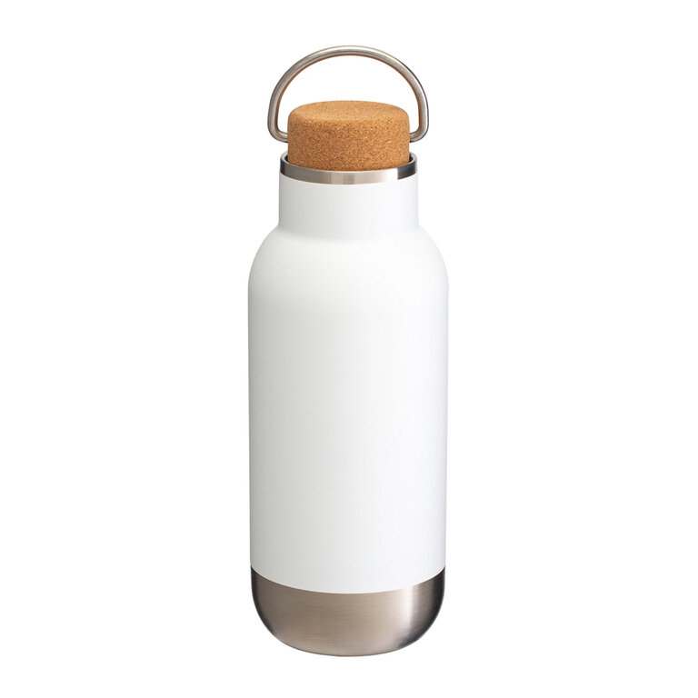 Bouteille isotherme en acier inoxydable recyclé avec couvercle liège 500ml ou 750ml - Ortado | pandacola