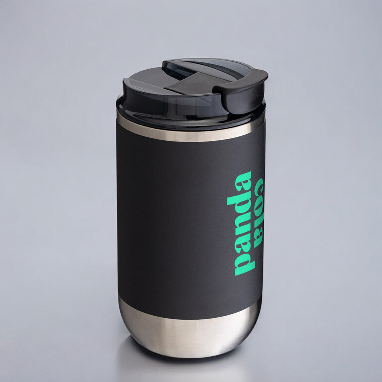 Mug isotherme to-go personnalisable en acier inoxydable recyclé 360ml - Ortado to Go | pandacola