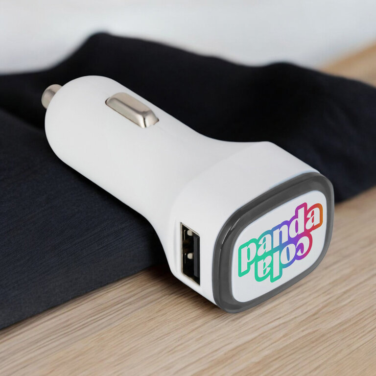 Chargeur voiture USB personnalisable - Collection 500 | pandacola