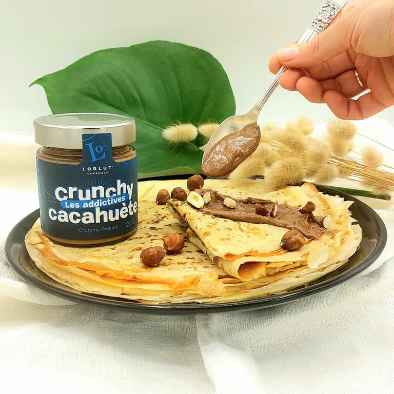 Pâtes à tartiner crunchy 220gr - Lorlut® Caramels | pandacola