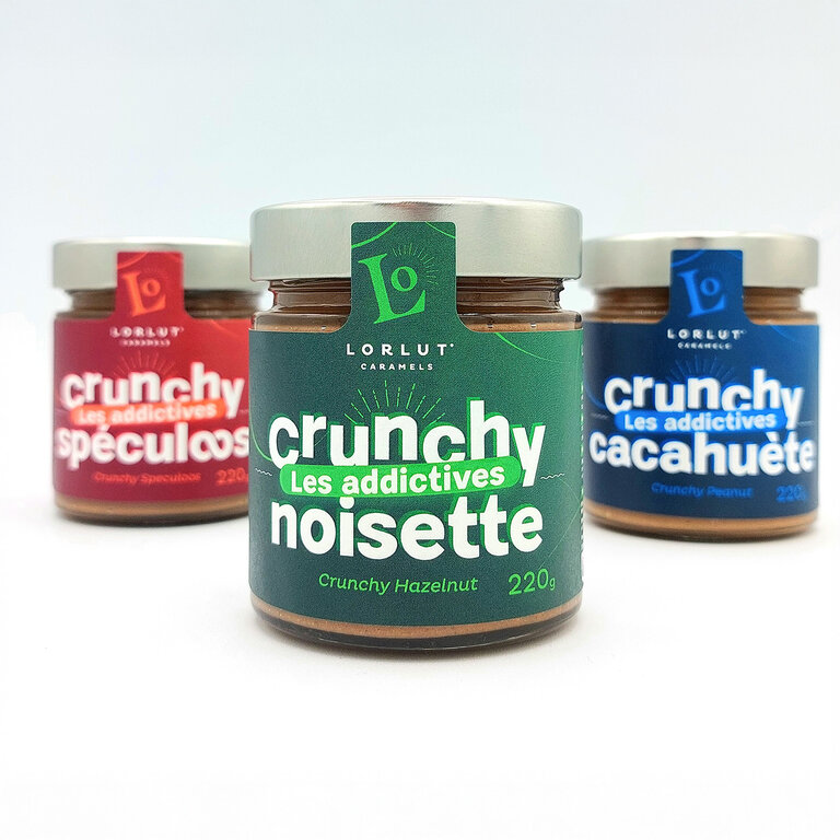Pâtes à tartiner crunchy 220gr - Lorlut® Caramels | pandacolach - 2