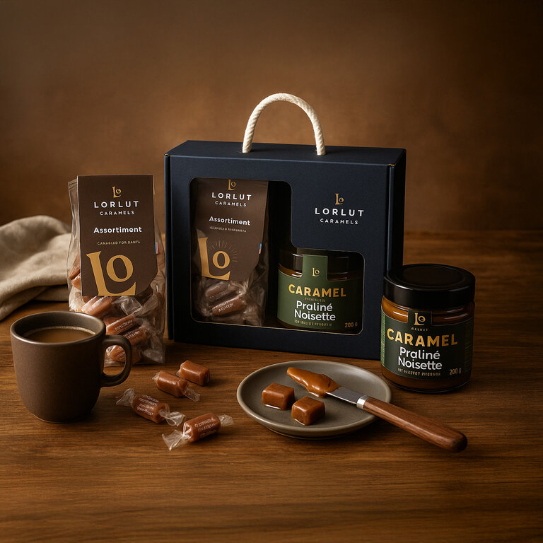 Coffret découverte caramels fondants et caramels à tartiner - Lorlut® Caramels | pandacola