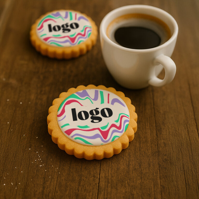 Biscuit publicitaire personnalisé en sachet individuel - Doucy | pandacola