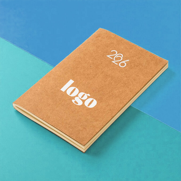 Agenda personnalisable hebdomadaire en carton souple 64 feuilles - Antik | pandacola