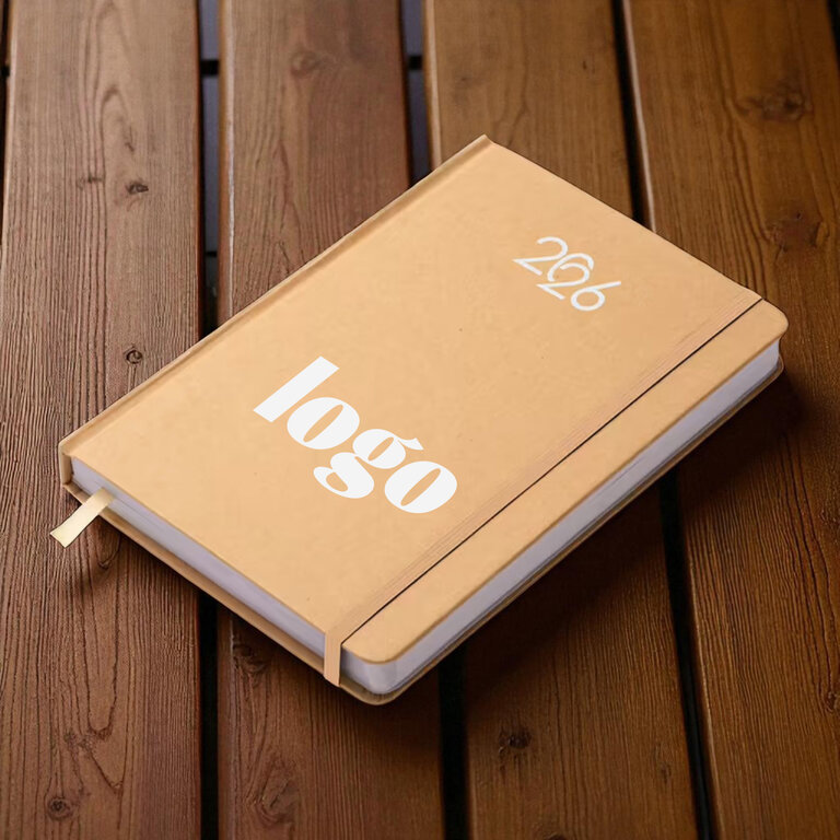 Agenda personnalisable hebdomadaire A5 en carton rigide 64 feuilles - Kitai | pandacola