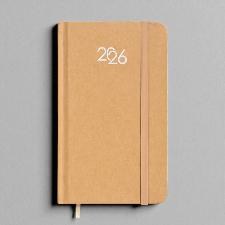 Agenda personnalisable hebdomadaire A6 en carton rigide 64 feuilles - Kitai Mini | pandacola - 3