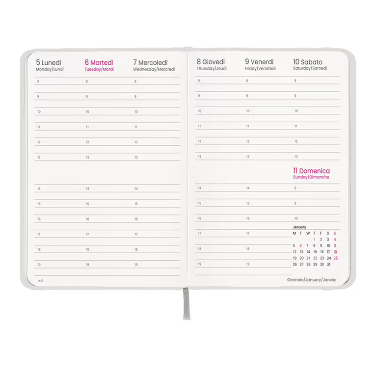 Agenda personnalisé hebdomadaire en carton rigide laminé 64 feuilles - Matur | pandacola - 2