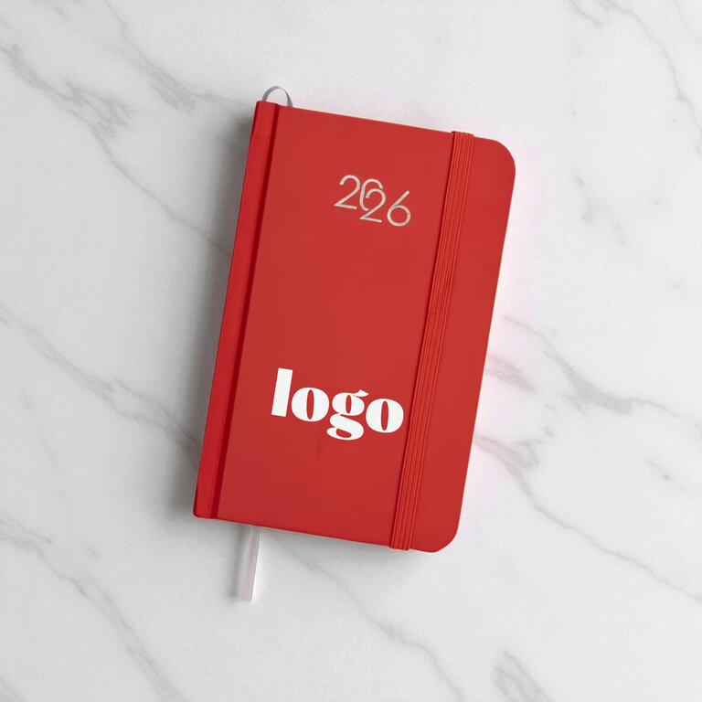 Agenda personnalisé hebdomadaire en carton rigide laminé 64 feuilles - Matur Mini | pandacola
