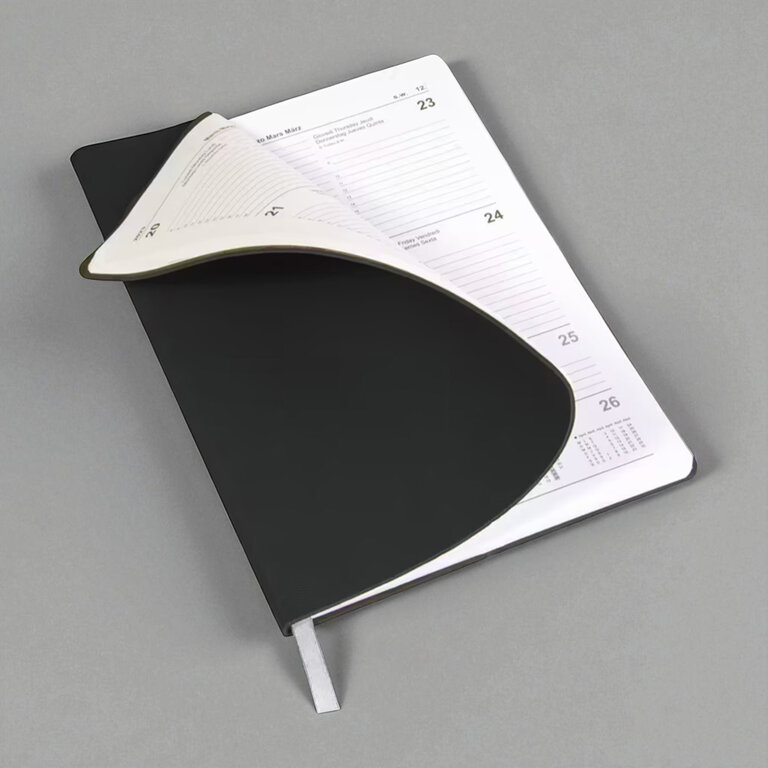 Agenda personnalisé hebdomadaire A5 en PU souple 64 feuilles - Focil | pandacola - 4