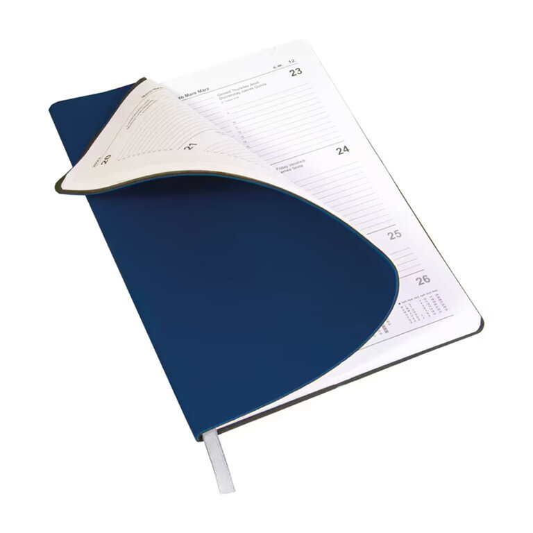 Agenda personnalisé hebdomadaire A5 en PU souple 64 feuilles - Focil | pandacola - 1