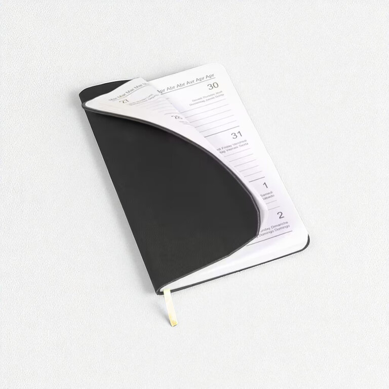 Agenda personnalisé hebdomadaire A6 en PU souple 64 feuilles - Focil Mini | pandacola - 4