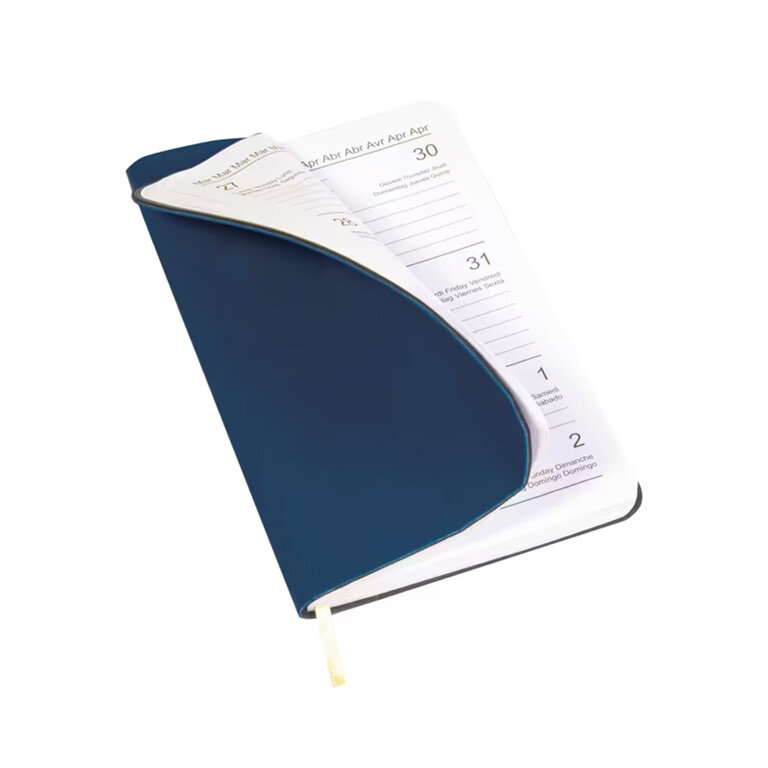 Agenda personnalisé hebdomadaire A6 en PU souple 64 feuilles - Focil Mini | pandacola - 1