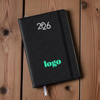 Agenda personnalisé hebdomadaire A5 en PU rigide 64 feuilles - Sagess | pandacolach - thumb - 2
