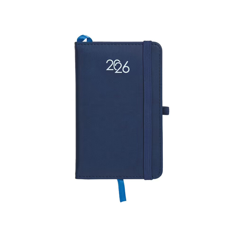 Agenda personnalisé hebdomadaire A6 en PU rigide thermocollé avec piqûres 64 feuilles - Relik Mini | pandacola