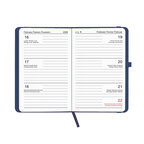 Agenda personnalisé hebdomadaire A6 en PU rigide thermocollé avec piqûres 64 feuilles - Relik Mini | pandacola - thumb - 2