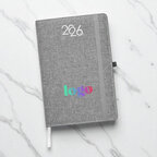 Agenda personnalisable hebdomadaire A5 en rPET rigide 64 feuilles - Doyen | pandacola - thumb - 2