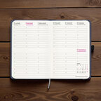 Agenda personnalisable hebdomadaire A5 en rPET rigide 64 feuilles - Doyen | pandacola - thumb - 3