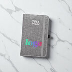 Agenda personnalisable hebdomadaire A6 en rPET rigide 64 feuilles - Doyen Mini | pandacola - thumb - 2