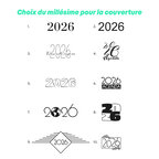 Agenda de caisse long personnalisé  2025/2026 couverture rigide en La Scala - Caisse long | pandacola - thumb - 3