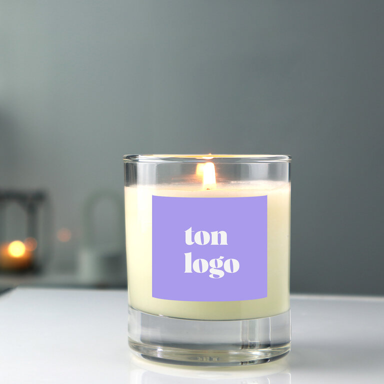 Bougie naturelle personnalisable 100% Française 130g - Vania | pandacola