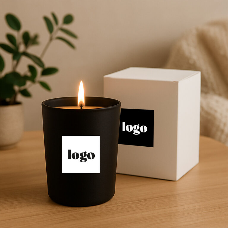 Bougie naturelle avec boîte personnalisable 100% Française 180g - Anora | pandacola