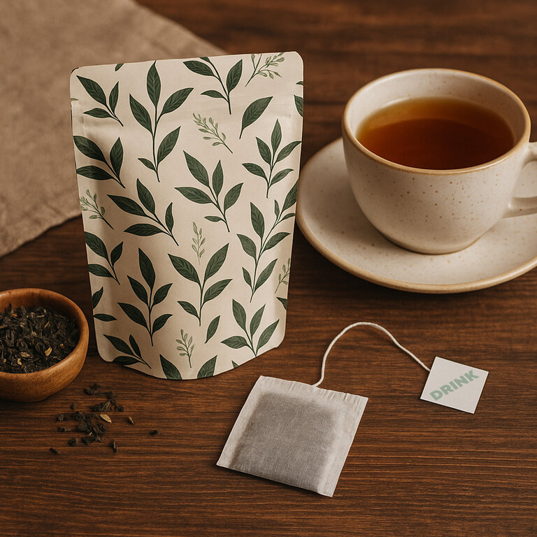 Doypack personnalisé avec des sachets de thé Made in France Le Beau Thé® | pandacola - 2