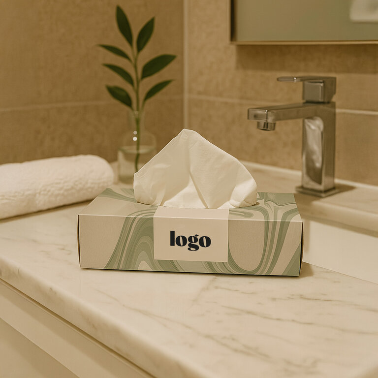 Boîte de 100 mouchoirs personnalisable rectangle - Kleep rectangle | pandacola